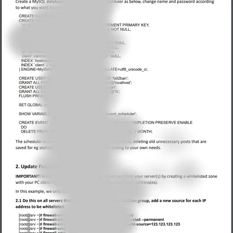 Recepie Centralized Fail2Ban