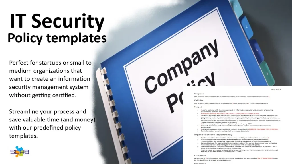 IT Security Policy Templates IT Security Policy Templates